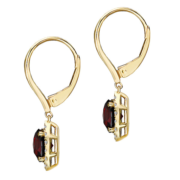 Ladies Fashion Gemstone Earrings