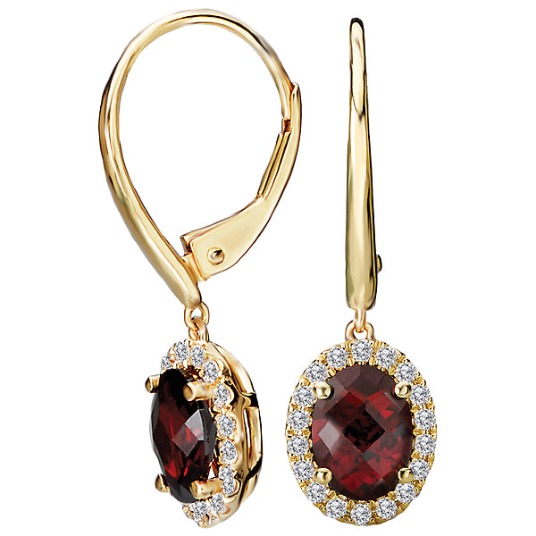 Ladies Fashion Gemstone Earrings