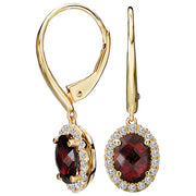 Ladies Fashion Gemstone Earrings