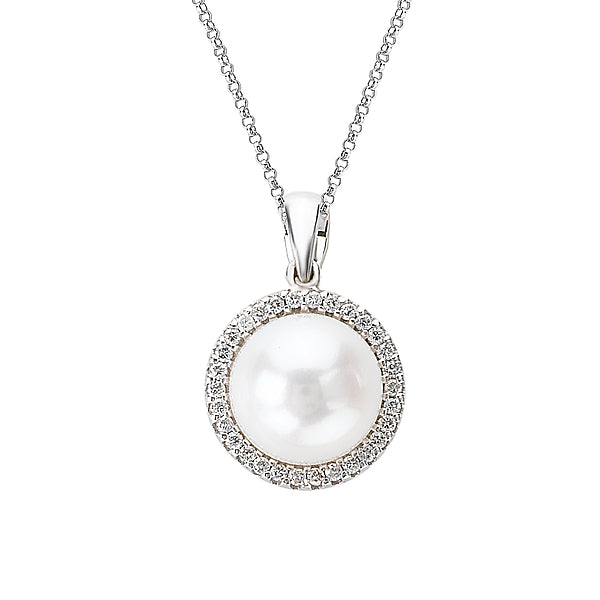 Pearl and Diamond Pendant