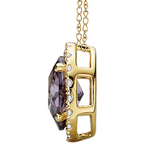 Ladies Fashion Gemstone and Diamond Pendant