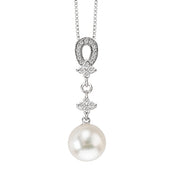 Diamond and Pearl Pendant