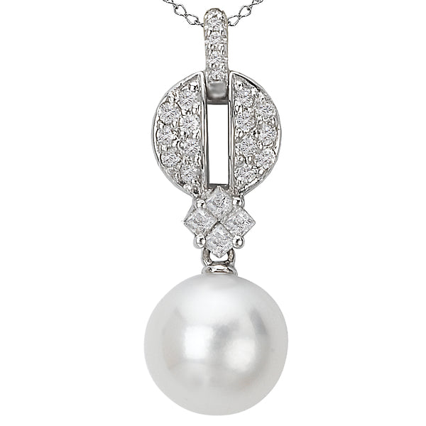 Pearl and Diamond Pendant