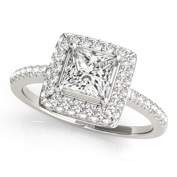 Halo Diamond Engagement Ring