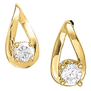 0.25CT Round Diamond Stud Earring