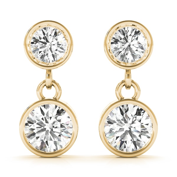 18K Yellow Gold 1/4 ct tw All Studs & Stud Mounts Diamond Earring