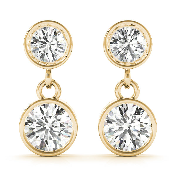 14K Yellow Gold Diamond Stud Earrings 0.25ctw
