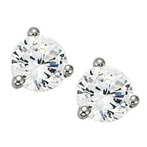 14K White Gold 1/2 ct tw All Studs & Stud Mounts Diamond Earring