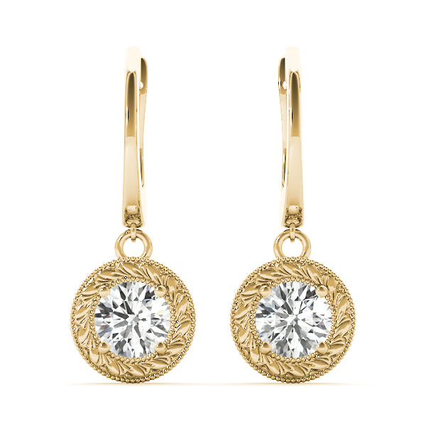 18K Yellow Gold 1/2 ct tw All Studs & Stud Mounts Diamond Earring
