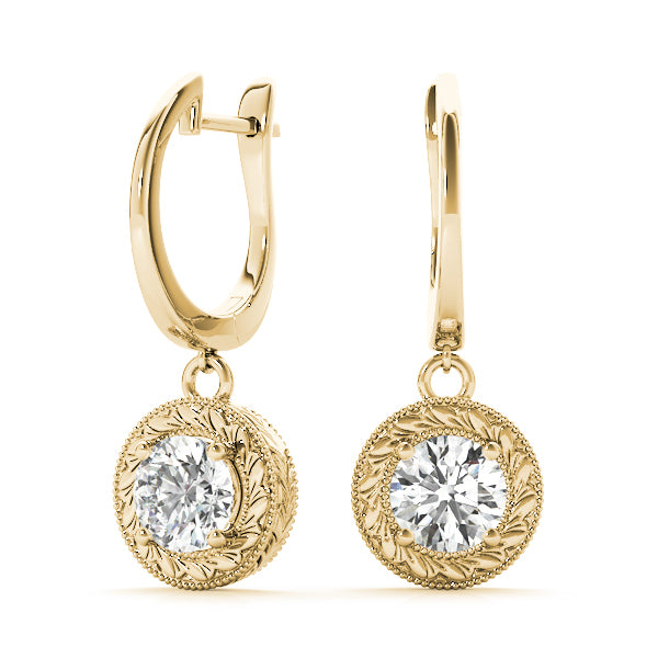 14K Yellow Gold 1/2 ct tw All Studs & Stud Mounts Diamond Earring