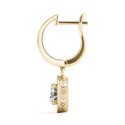 18K Yellow Gold 1/2 ct tw All Studs & Stud Mounts Diamond Earring