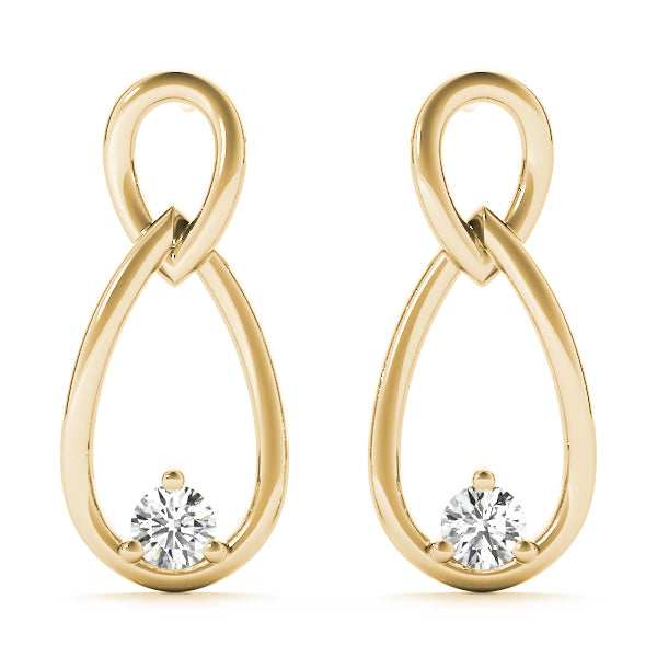 18K Yellow Gold 1/15 ct tw All Studs & Stud Mounts Diamond Earring