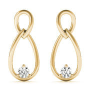 14K Yellow Gold Diamond Stud Earrings | 0.07 CT