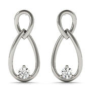 14K White Gold 1/15 ct tw All Studs & Stud Mounts Diamond Earring