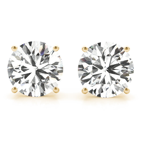 14K Yellow Gold 3/8 ct tw All Studs & Stud Mounts Diamond Earring