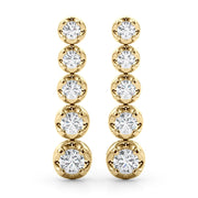 14K Yellow Gold 3/8 ct tw New Style Diamond Earring