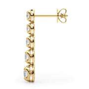 18K Yellow Gold 3/8 ct tw New Style Diamond Earring