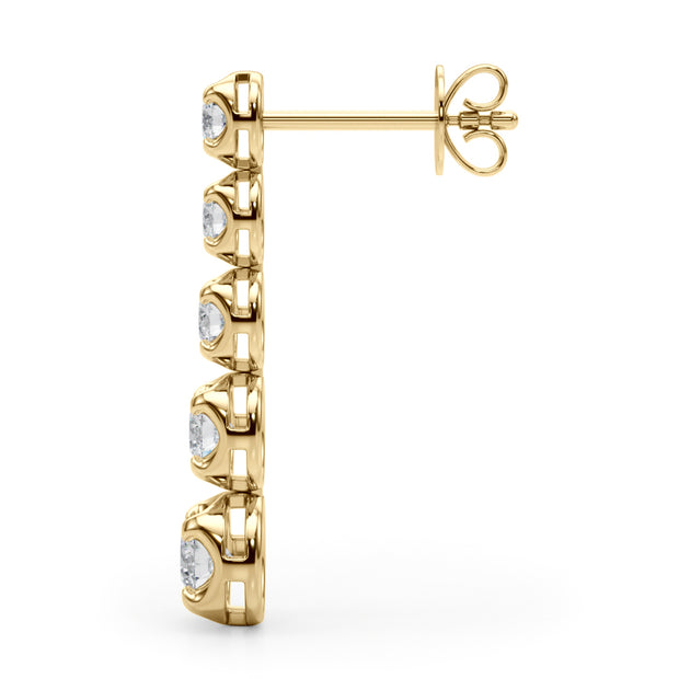 18K Yellow Gold 3/8 ct tw New Style Diamond Earring