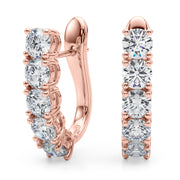 18K Rose Gold 1/3 ct tw New Style Diamond Earring