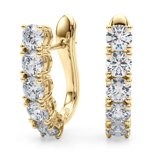 14K Yellow Gold 1/3 ct tw New Style Diamond Earring