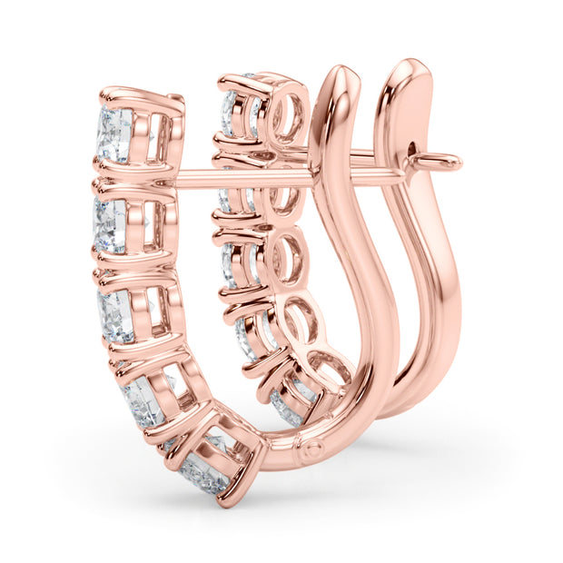 18K Rose Gold 1/3 ct tw New Style Diamond Earring