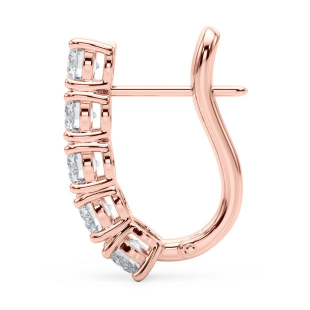 18K Rose Gold 1/3 ct tw New Style Diamond Earring