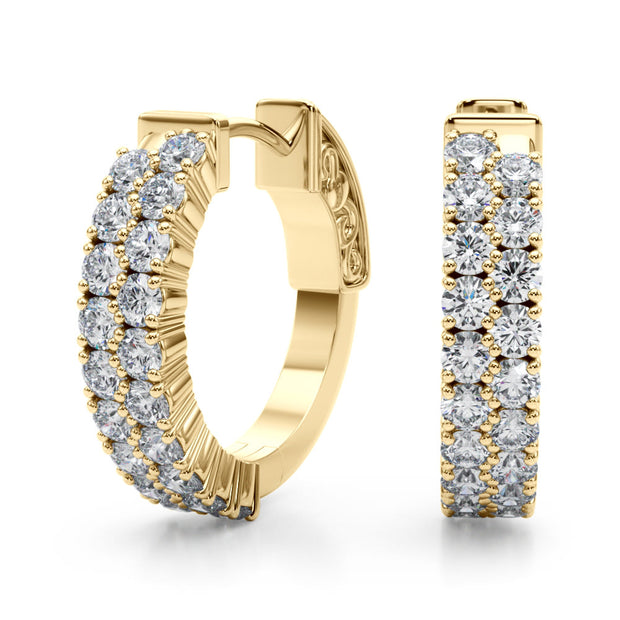 18K Yellow Gold 3/8 ct tw New Style Diamond Earring