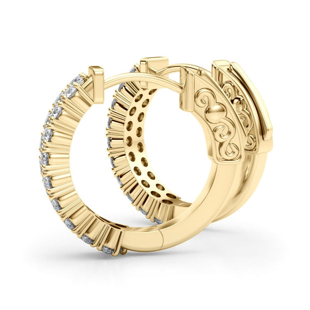 18K Yellow Gold 3/8 ct tw New Style Diamond Earring