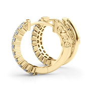 18K Yellow Gold 3/8 ct tw New Style Diamond Earring