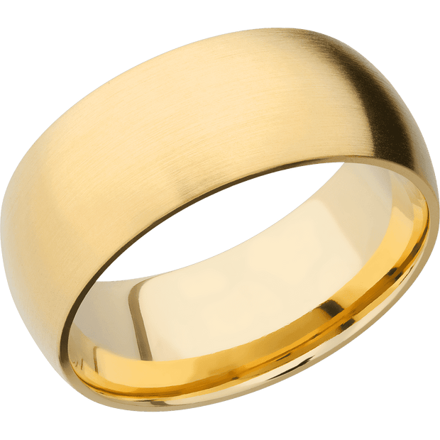 14K Yellow Gold with Satin Finish