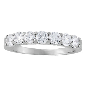 Multi-Diamond Wedding Band in Precious Metals