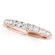 18K Rose Gold 1/2 ct Diamond Wedding Ring