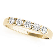 14K Yellow Gold 5-Stone Diamond Wedding Ring