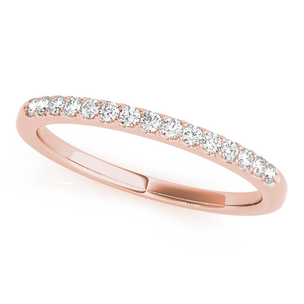 14K Rose Gold Diamond Wedding Ring