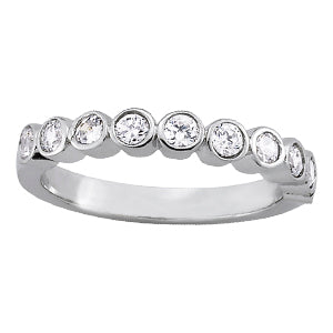 12-Diamond Round Wedding Ring
