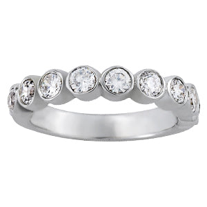 9-Diamond Round Wedding Ring