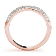 18K Rose Gold 1/2 ct tw Pave Diamond Wedding Ring