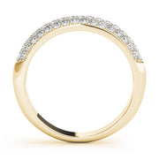 14K Yellow Gold 1/2 ct tw Pave Diamond Wedding Ring