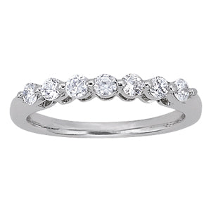 7-Stone Round Diamond Wedding Band