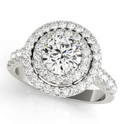 Round Diamond Halo Engagement Ring