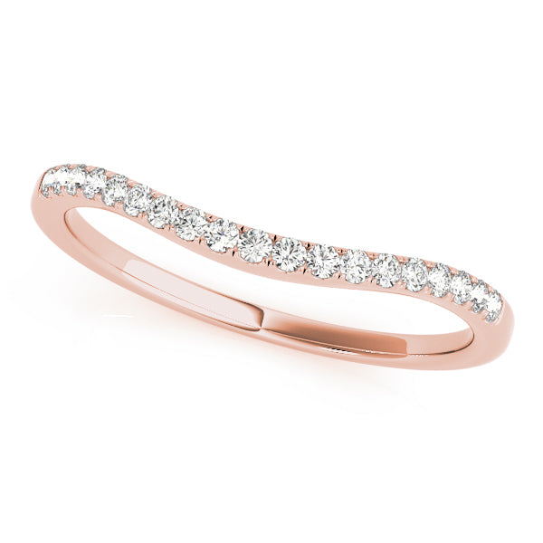 14K Rose Gold Diamond Wedding Ring