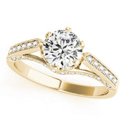 18K Yellow Gold 1 ct Diamond Engagement Ring