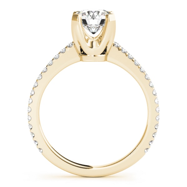 14K Yellow Gold 1 1/4 ct tw Single Row Diamond Engagement Ring