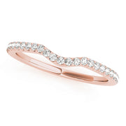 14K Rose Gold Diamond Wedding Ring