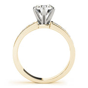 14K Yellow Gold 1 1/2 ct tw Single Row Diamond Engagement Ring