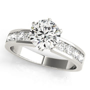 1.0 CT Round Diamond Engagement Ring