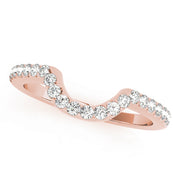 14K Rose Gold Diamond Wedding Ring