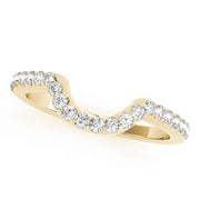 18K Yellow Gold 1/3 ct Diamond Wedding Band