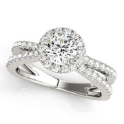 Halo Diamond Engagement Ring