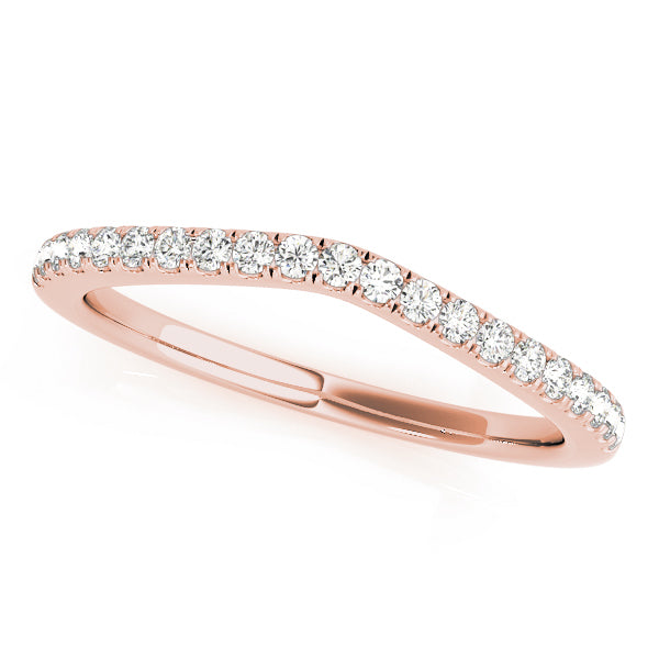 14K Rose Gold Diamond Wedding Ring
